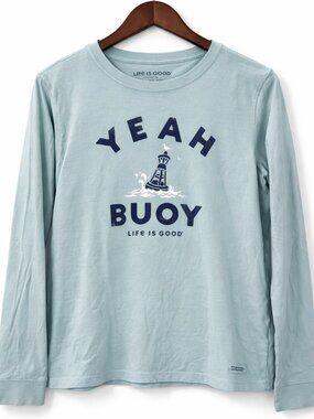 Life Is Good Women's Crusher Long Sleeve Tee Shirt Size Medium